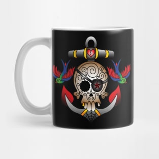 Skull Anchor Tattoo Mug